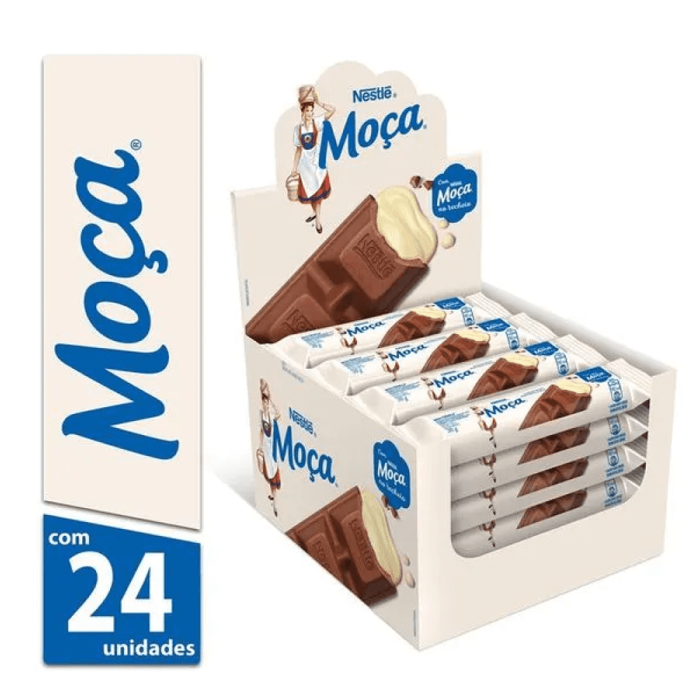 Chocolate Moca Nestlé - Caixa com 24un x 38g | Comercial Ribeirão